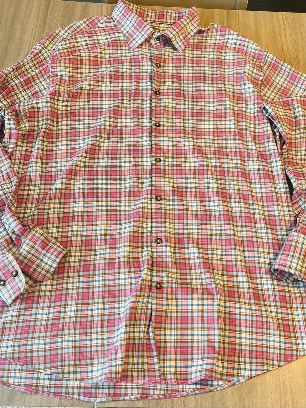 Peter Millar Crown Sport Men's 2XL Plaid Button-Up - Edgewood Country Club 1898